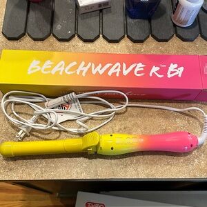B1 Pink and Yellow Curling Iron